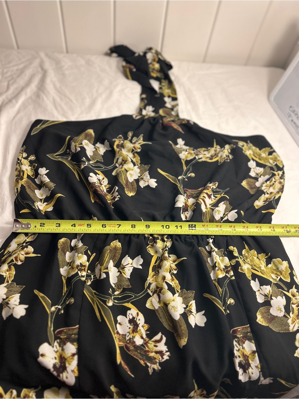 New York and Company XXL maxi Dress Black strapless Halter Floral Print NY&CO - Picture 7 of 16